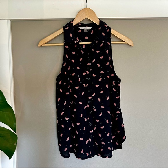 Ckh CLOCKHOUSE C&A | Women’s sleevless button down shirt | Size 4 - Picture 1 of 8